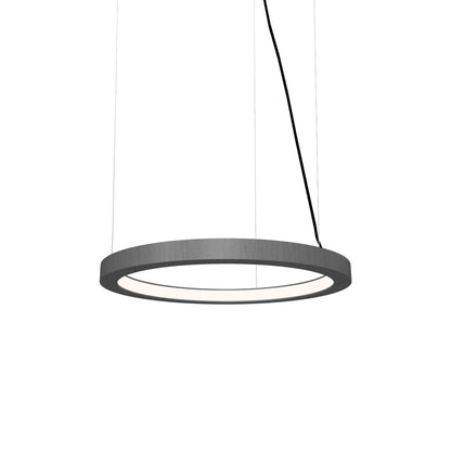 Frame LED Pendant Light in Organic Lead Grey (23.62-Inch).