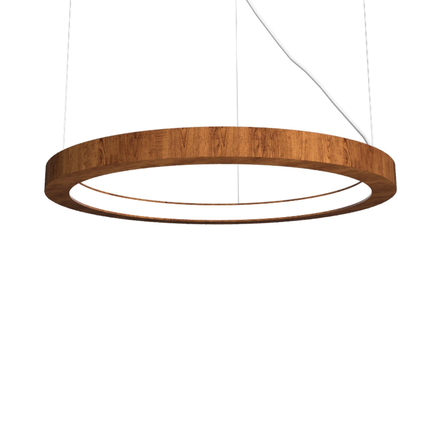 Frame LED Ring Chandelier in Imbuia.