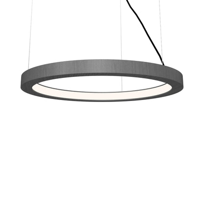 Frame LED Ring Chandelier in Organic Lead Grey.
