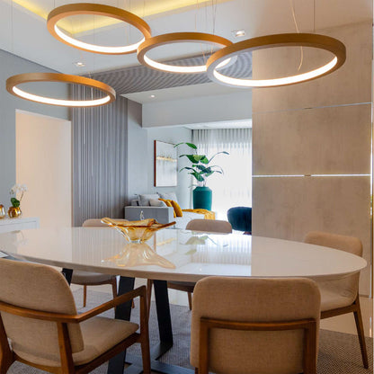 Frame LED Mini Pendant Light in dining room.