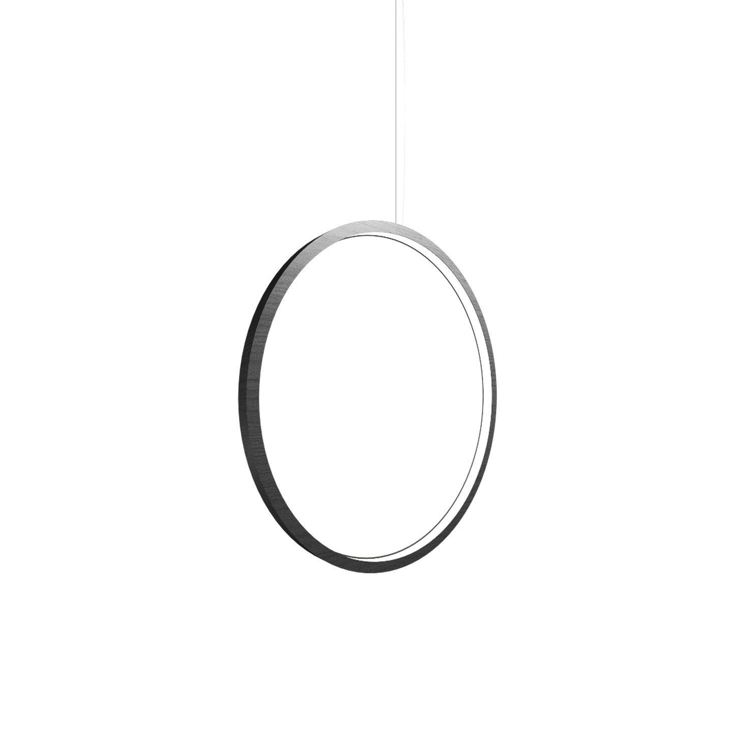 Frame LED Vertical Pendant Light in Organic Lead Grey (23.62-Inch).