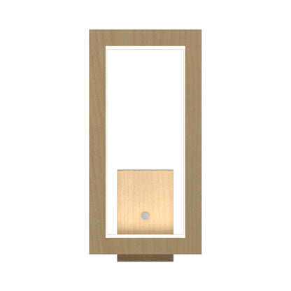Frame LED Wall Light in Maple (Rectangle).