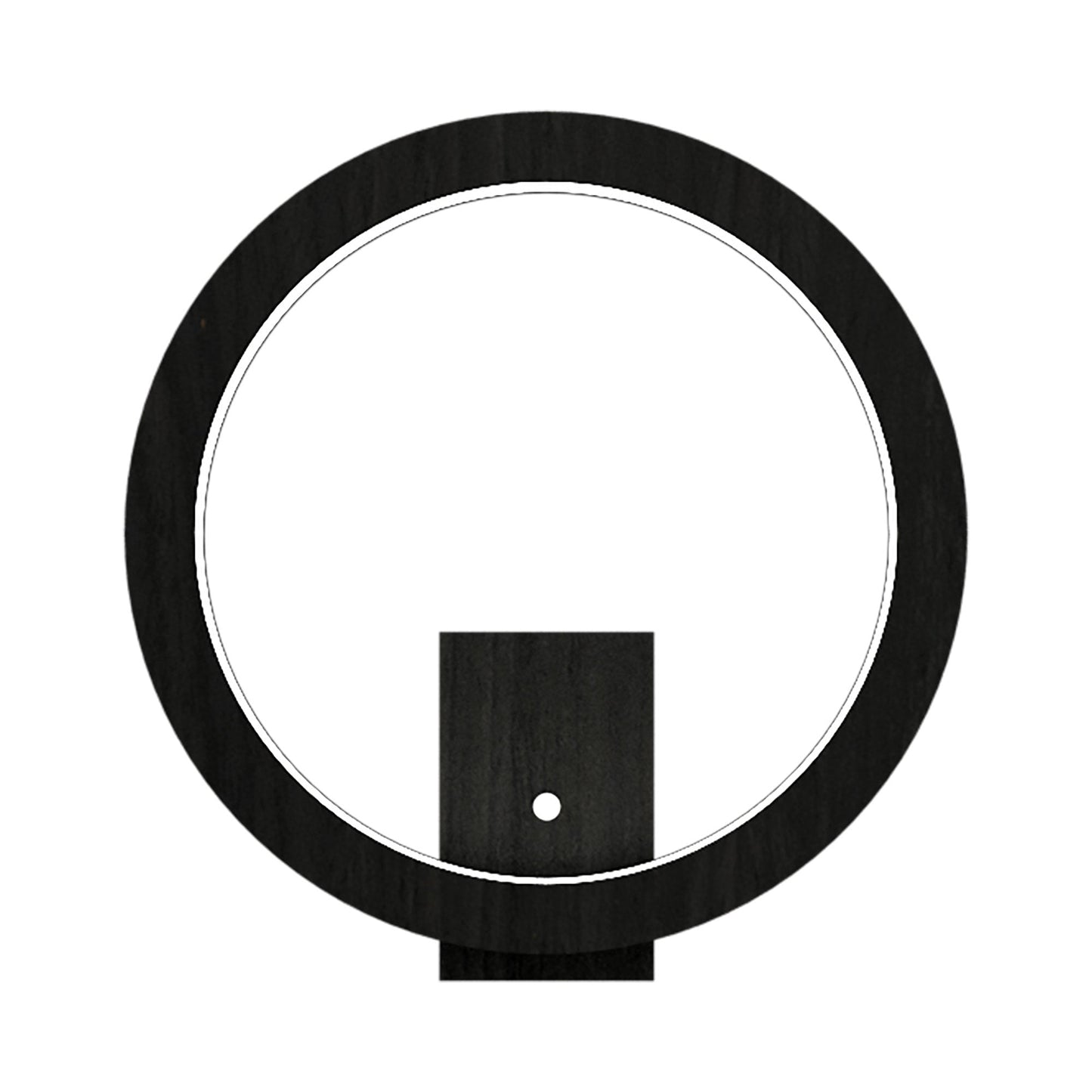 Frame LED Wall Light in Charcoal (Round).
