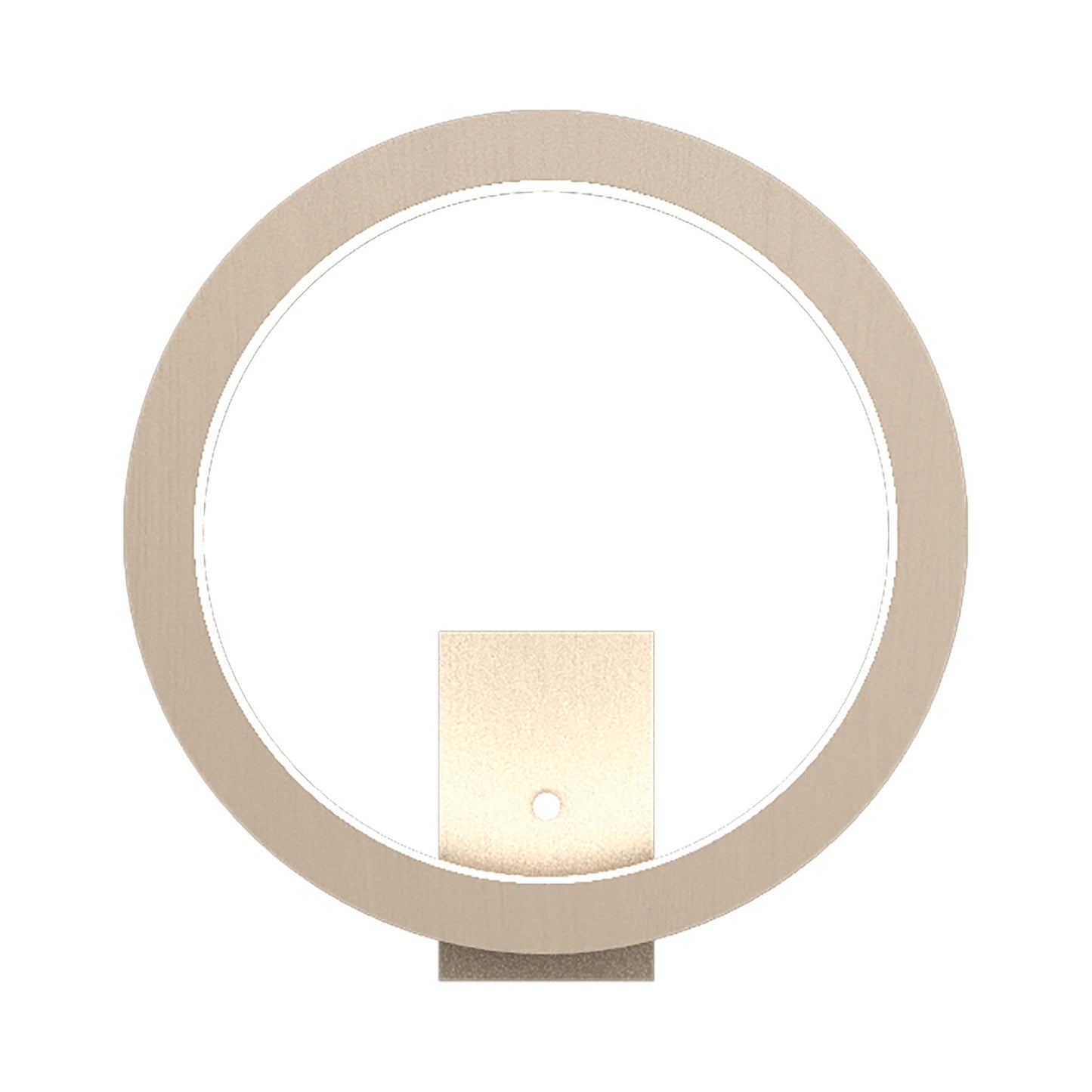 Frame LED Wall Light in Organic Cappuccino (Round).