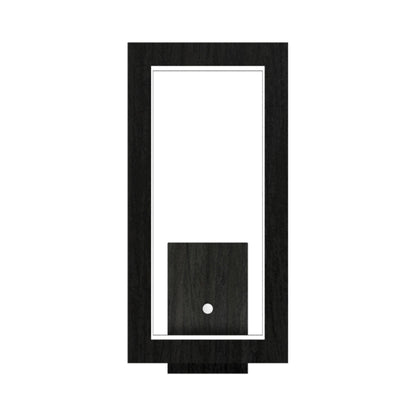 Frame LED Wall Light in Charcoal (Rectangle).