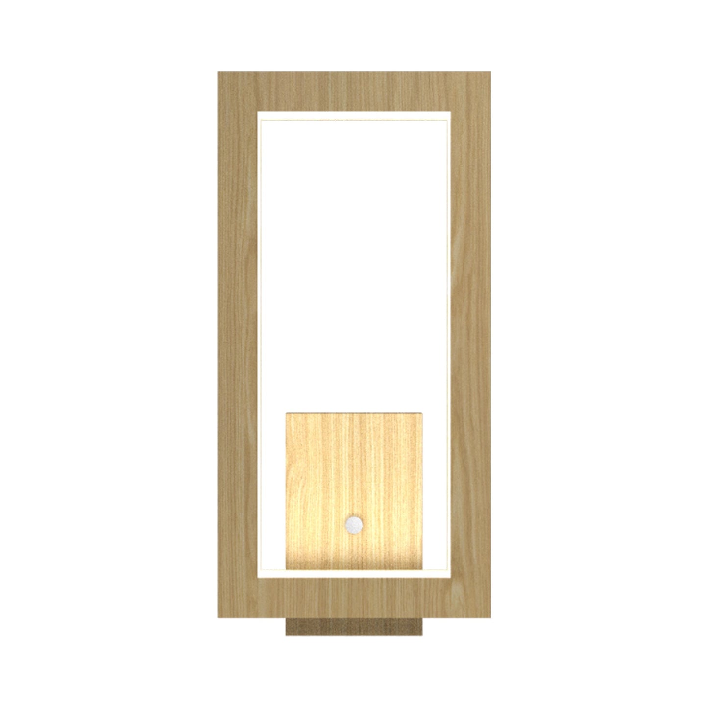 Frame LED Wall Light in Sand (Rectangle).