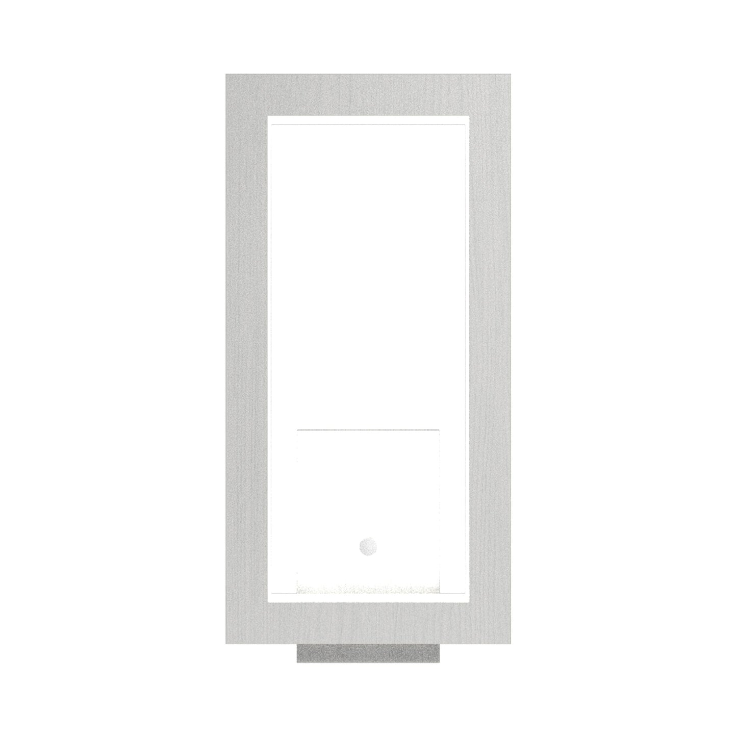 Frame LED Wall Light in Organic White (Rectangle).