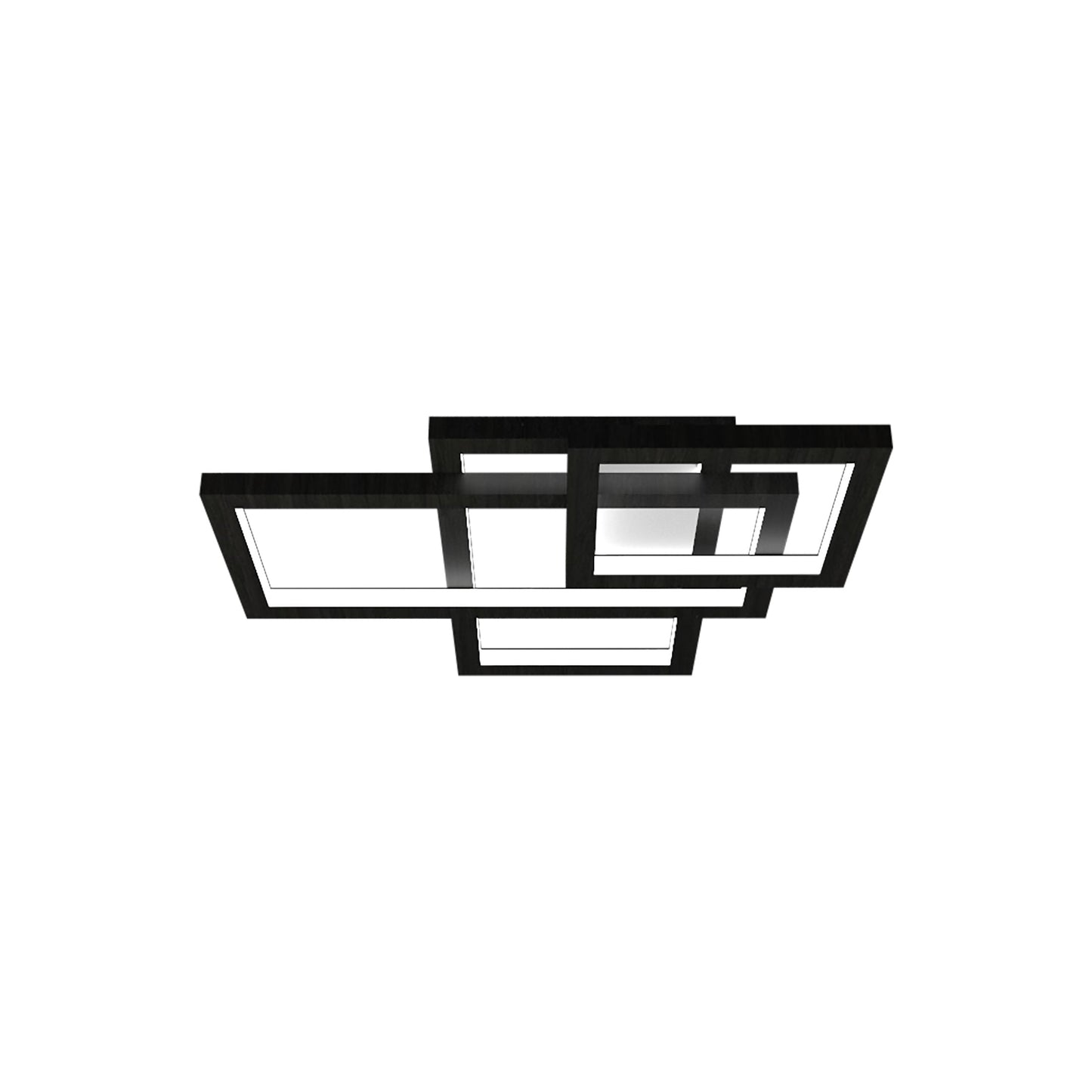 Frame Square LED Ceiling / Wall Light in Charcoal (Small).