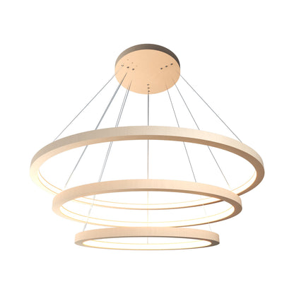Frame Trio LED Pendant Light in Organic Cappuccino.