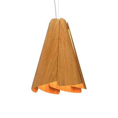 Fuchsia Pendant Light in Louro Freijo (12.99-Inch).