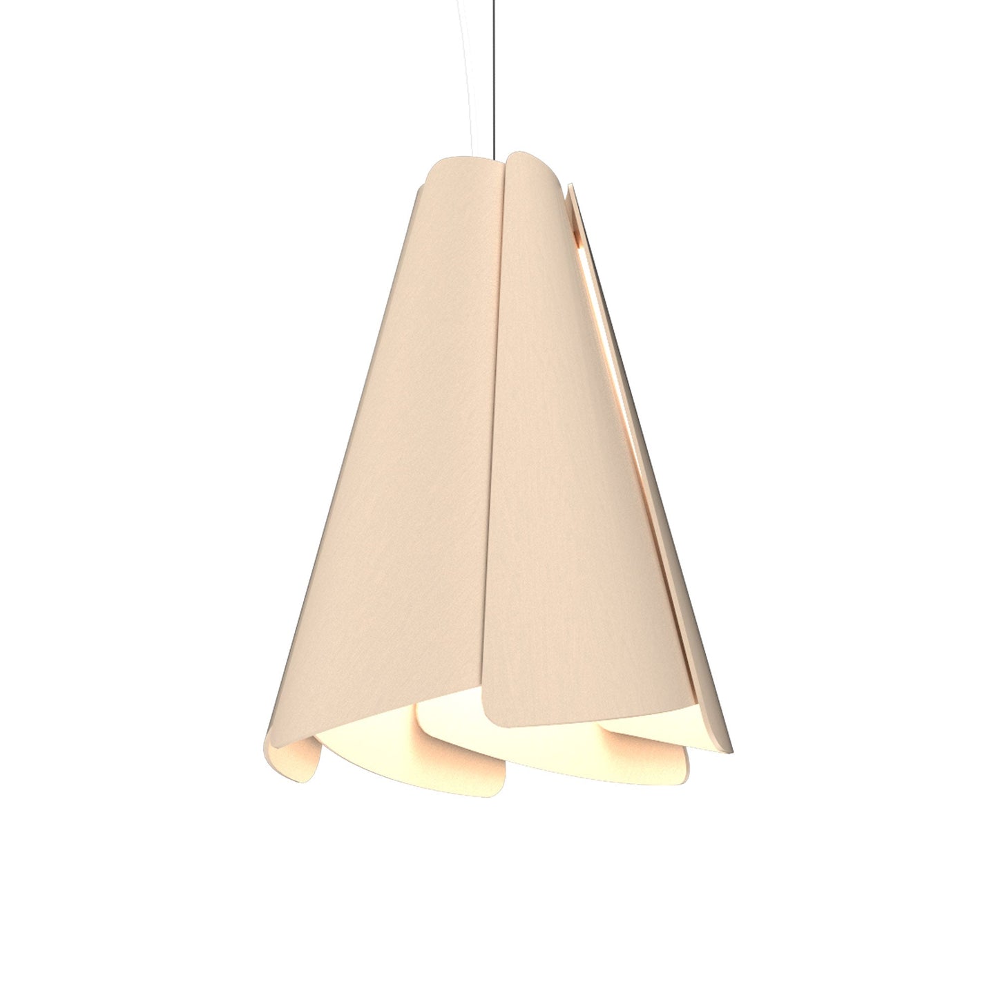 Fuchsia Pendant Light in Organic Cappuccino (12.99-Inch).