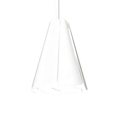 Fuchsia Pendant Light in Organic White (12.99-Inch).