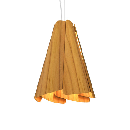 Fuchsia Pendant Light in Teak (12.99-Inch).