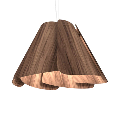 Fuchsia Pendant Light in American Walnut (23.62-Inch).