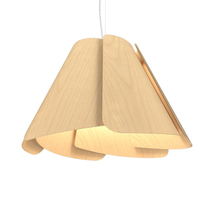 Fuchsia Pendant Light in Maple (23.62-Inch).
