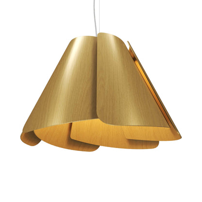 Fuchsia Pendant Light in Organic Gold (23.62-Inch).