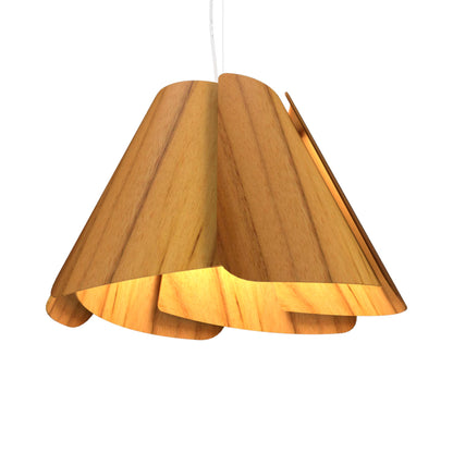 Fuchsia Pendant Light in Teak (23.62-Inch).