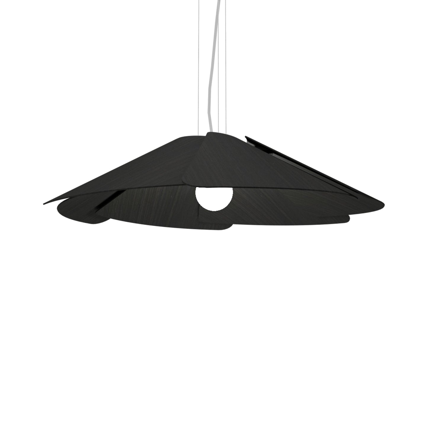 Fuchsia Pendant Light in Charcoal (37.4-Inch).