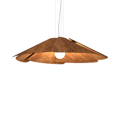 Fuchsia Pendant Light in Imbuia (37.4-Inch).