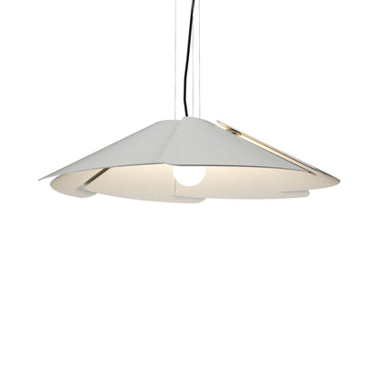 Fuchsia Pendant Light in Organic White (37.4-Inch).