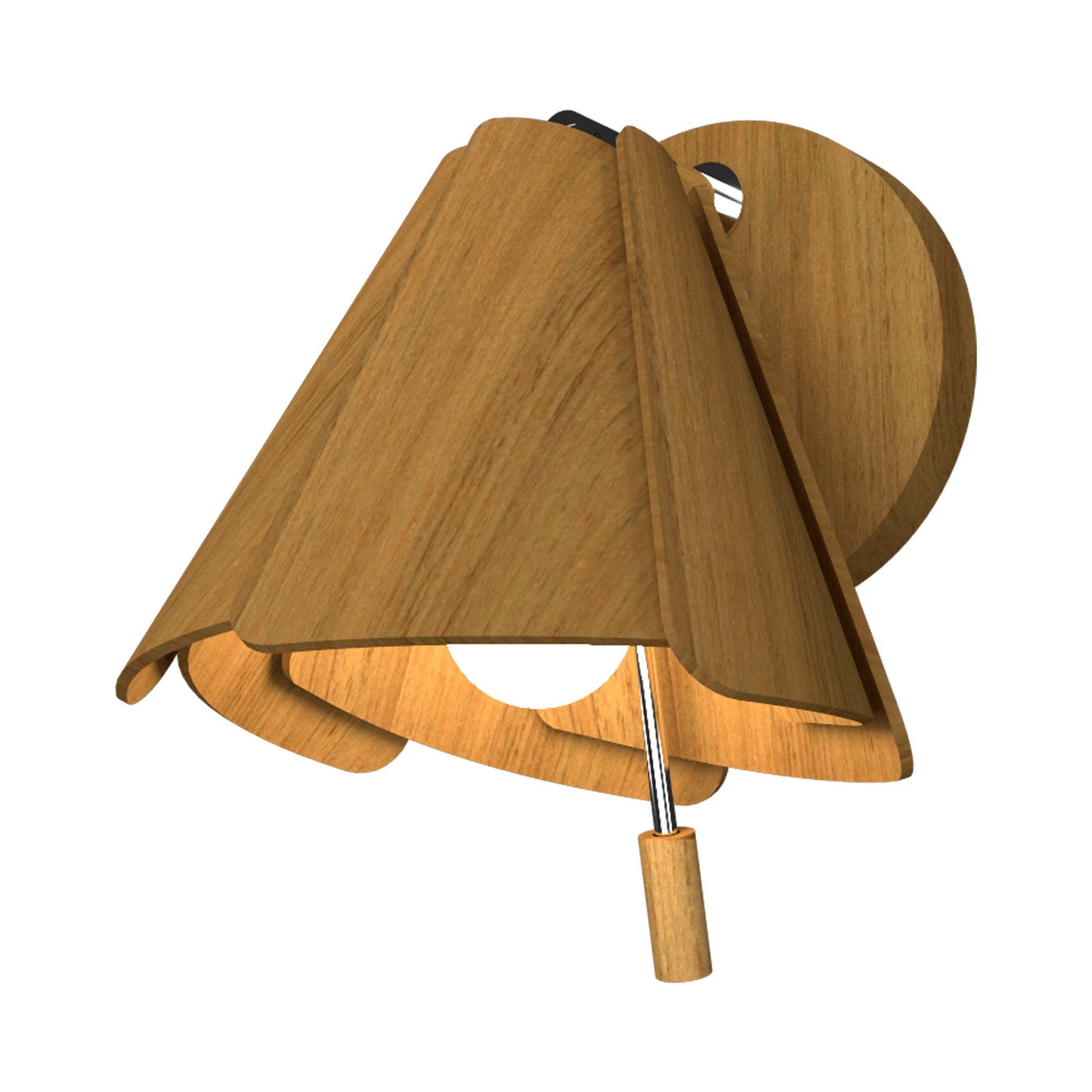 Fuchsia Wall Light in Louro Freijo.