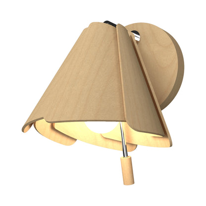 Fuchsia Wall Light in Maple.