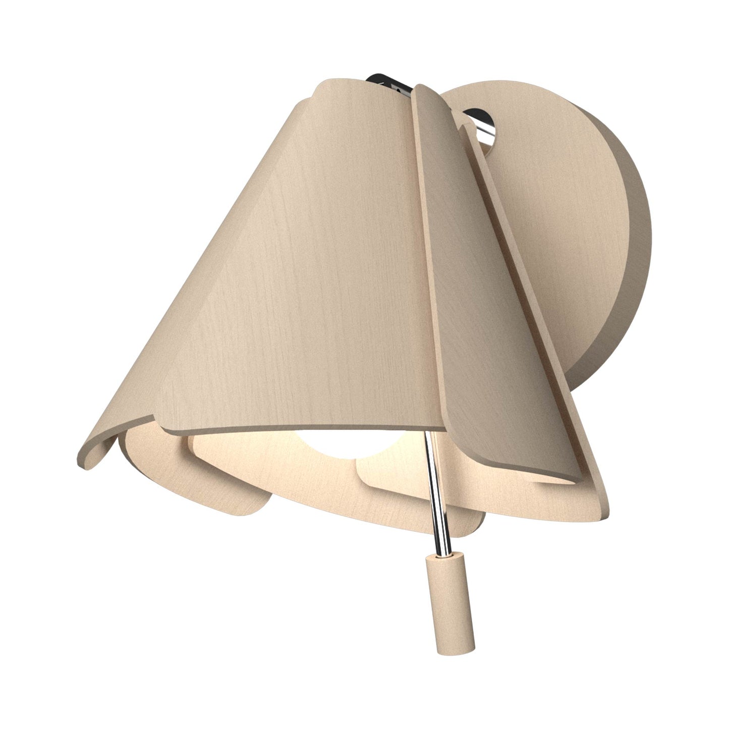 Fuchsia Wall Light in Organic Cappuccino.