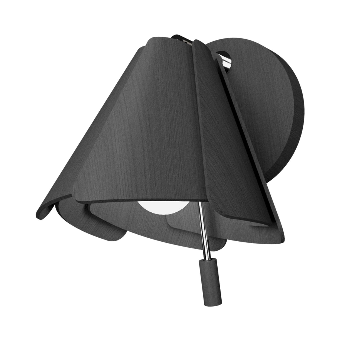 Fuchsia Wall Light in Organic Lead Grey.
