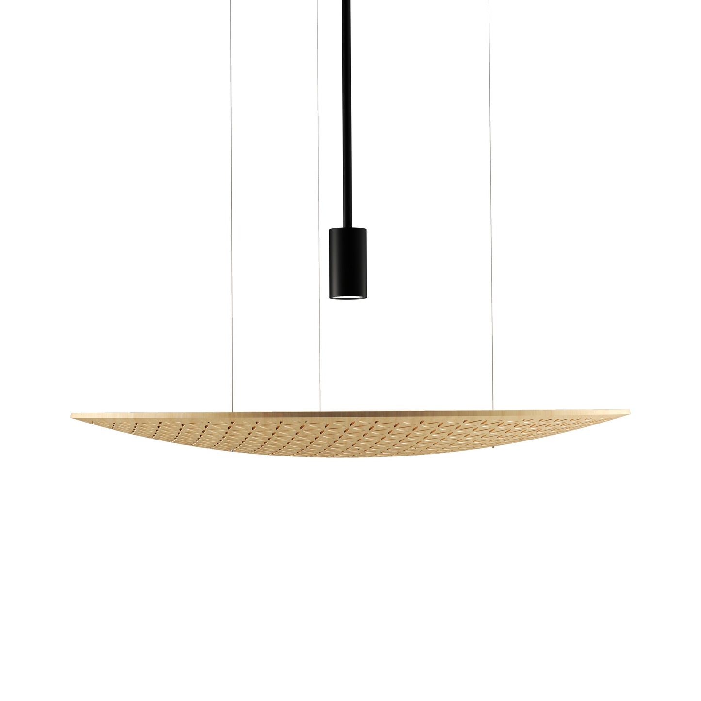 Harmony Pendant Light in Maple (23.62-Inch).