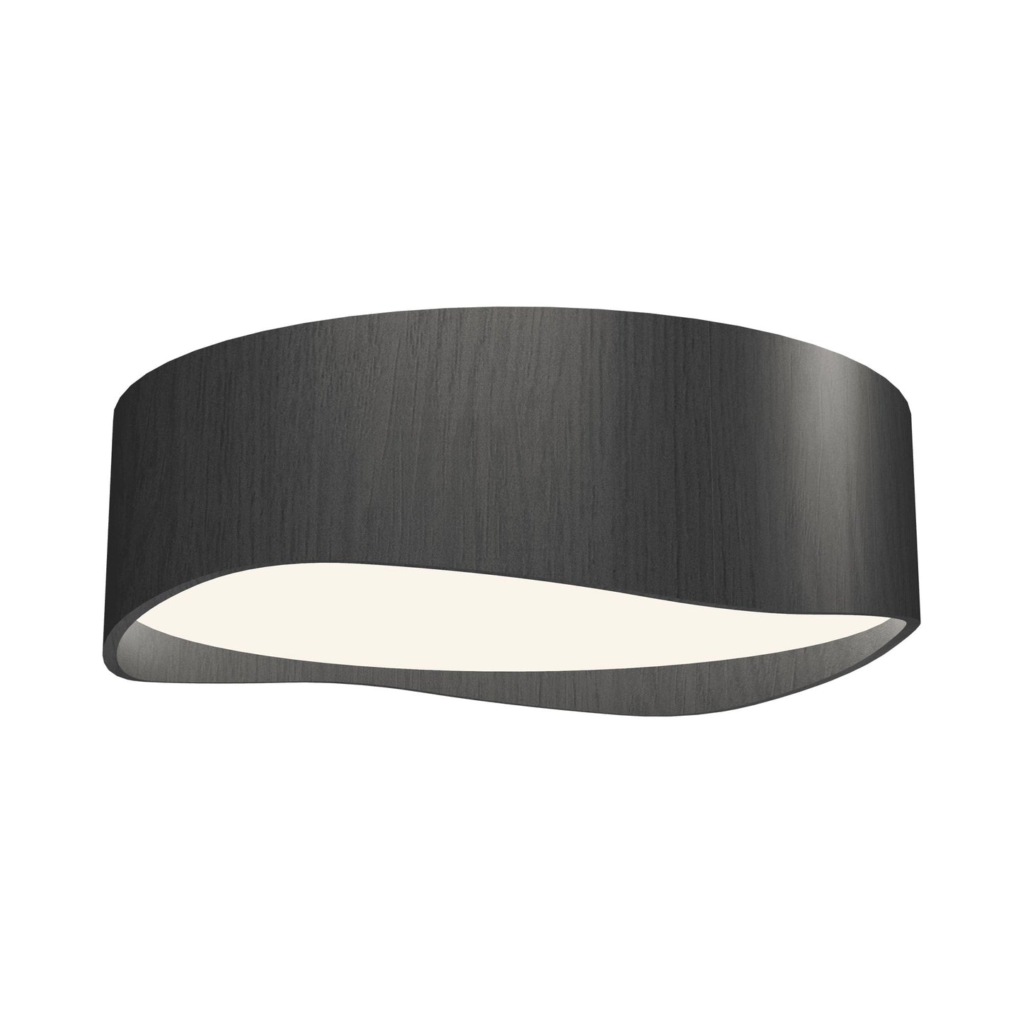 Horizon LED Flush Mount Ceiling Light in Charcoal (15.75-Inch).
