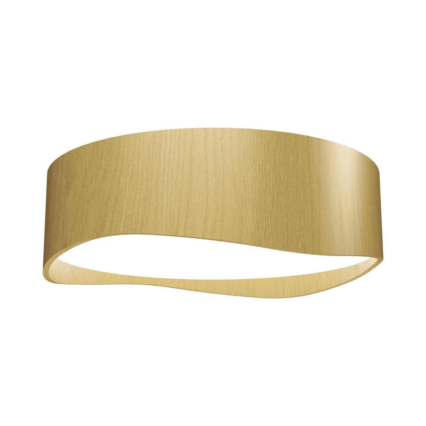 Horizon LED Flush Mount Ceiling Light in Organic Gold (15.75-Inch).