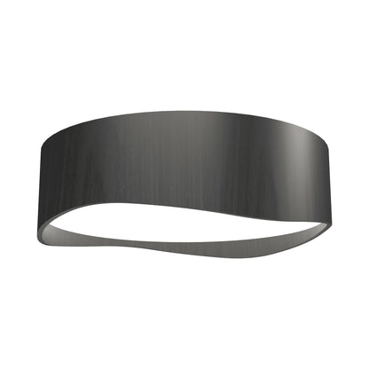 Horizon LED Flush Mount Ceiling Light in Organic Lead Grey (15.75-Inch).