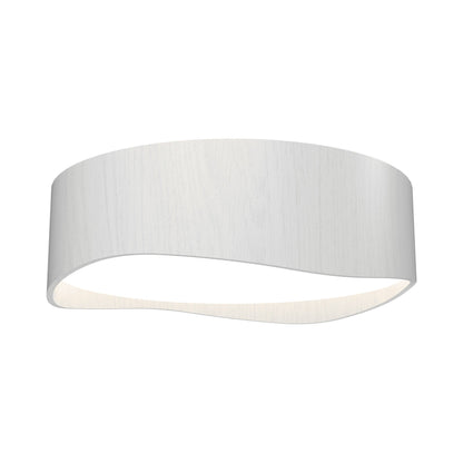 Horizon LED Flush Mount Ceiling Light in Organic White (15.75-Inch).