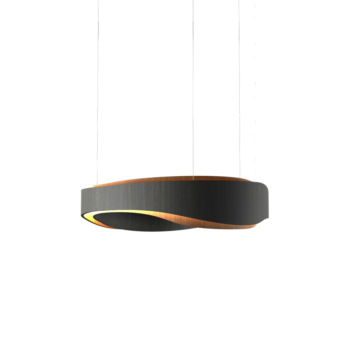 Horizon LED Pendant Light in Charcoal (23.62-Inch).