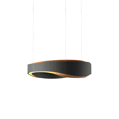Horizon LED Pendant Light in Charcoal (23.62-Inch).