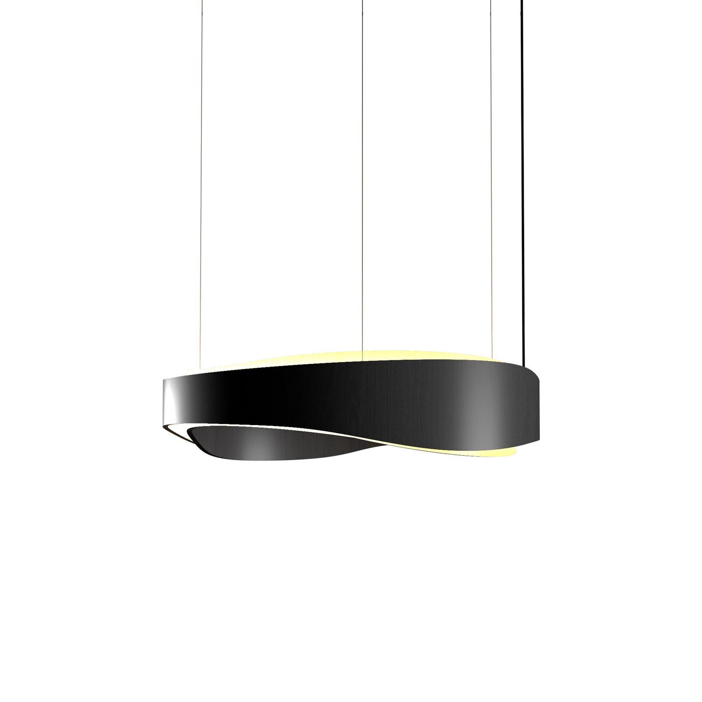 Horizon LED Pendant Light in Organic Lead Grey (23.62-Inch).