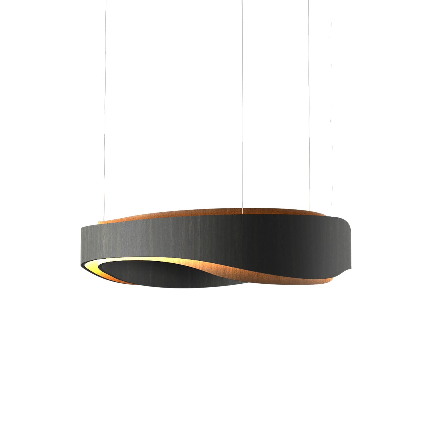 Horizon LED Pendant Light in Charcoal (31.5-Inch).