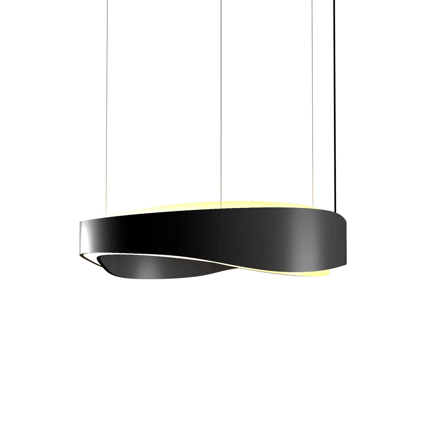 Horizon LED Pendant Light in Organic Lead Grey (31.5-Inch).
