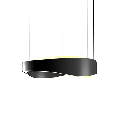 Horizon LED Pendant Light in Organic Lead Grey (31.5-Inch).