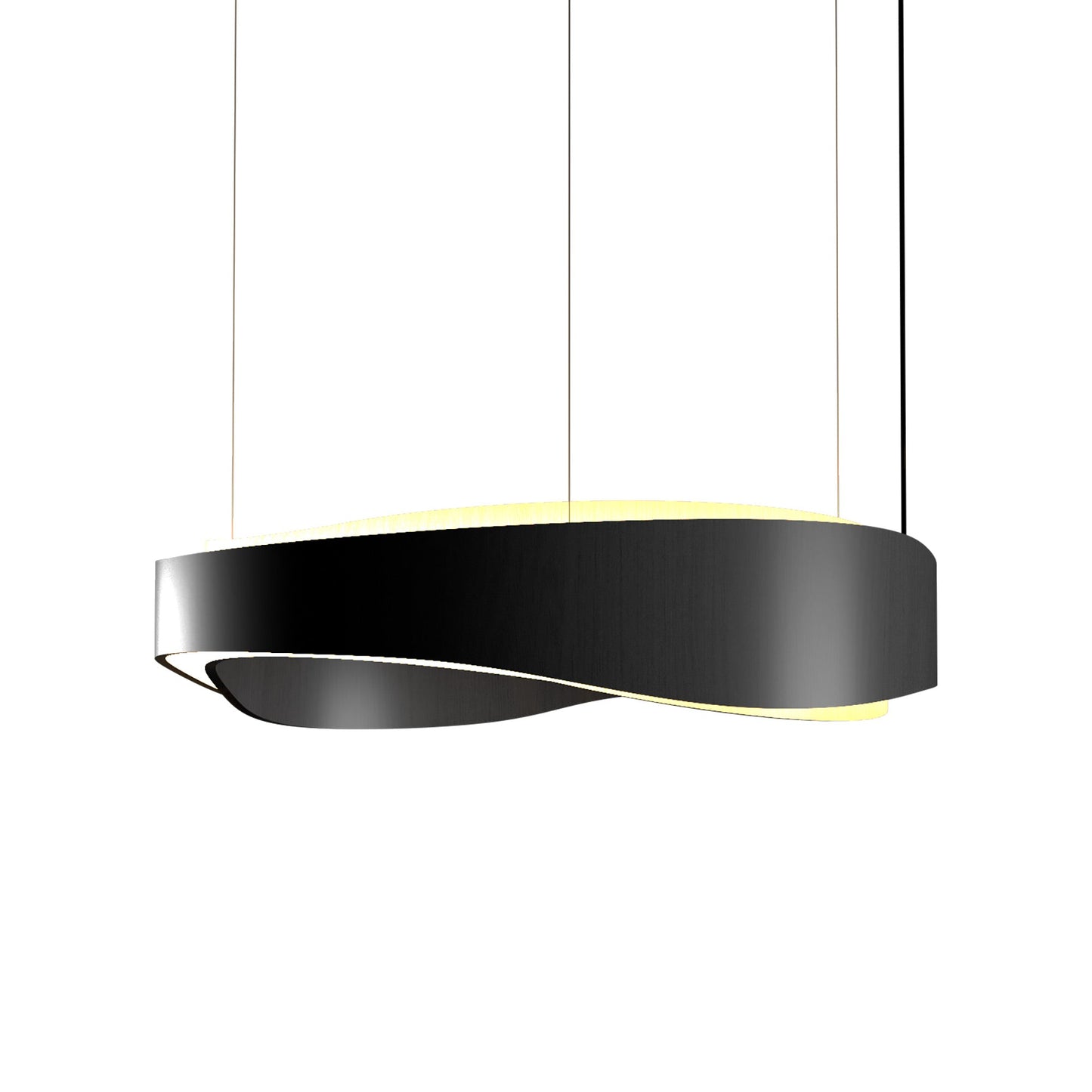 Horizon LED Pendant Light in Organic Lead Grey (39.37-Inch).