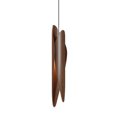 Leaf Pendant Light in Imbuia.