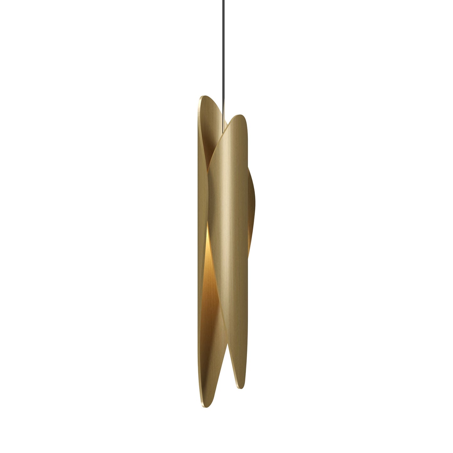 Leaf Pendant Light in Organic Gold.
