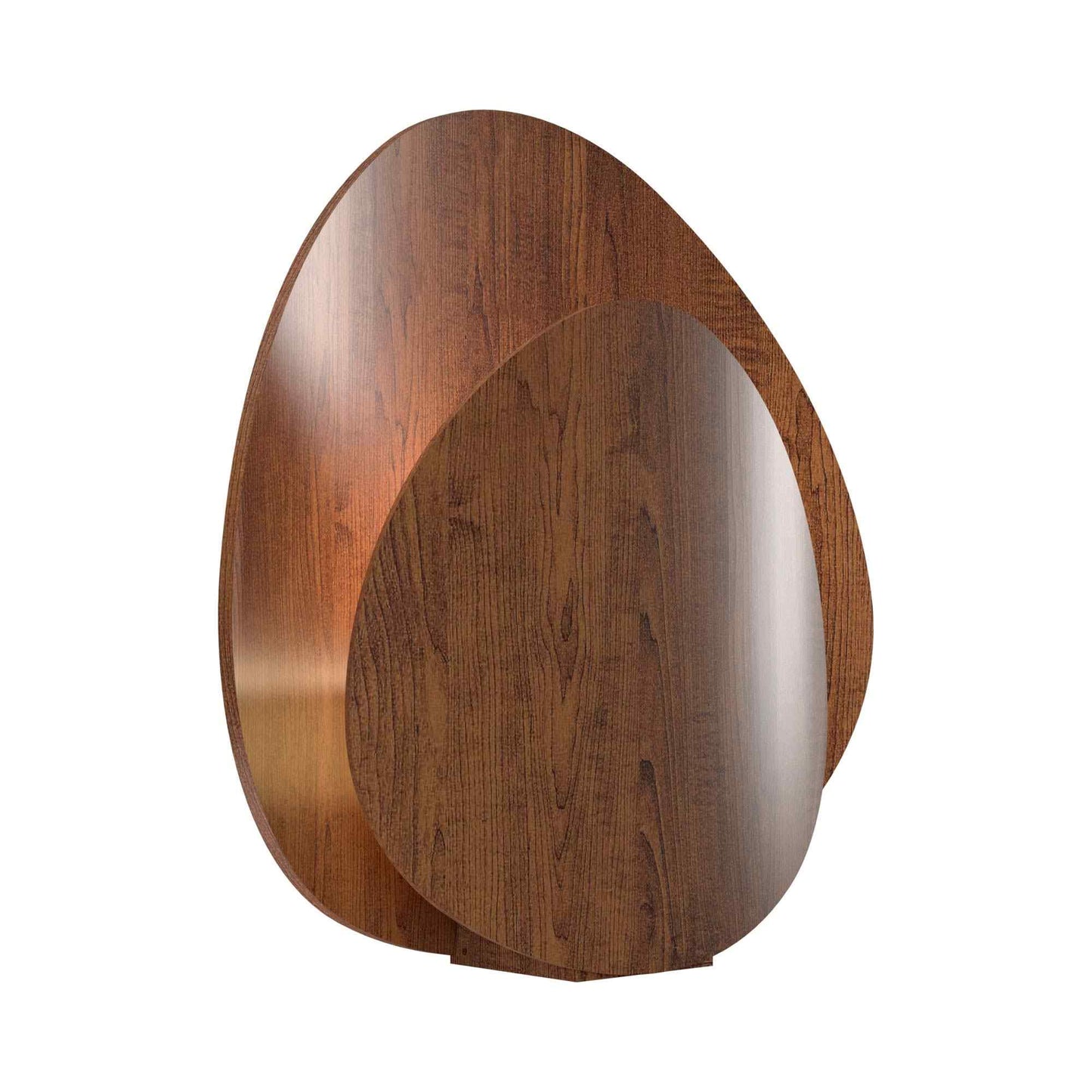 Leaf Table Lamp in Imbuia.