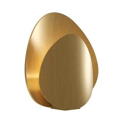 Leaf Table Lamp in Organic Gold.
