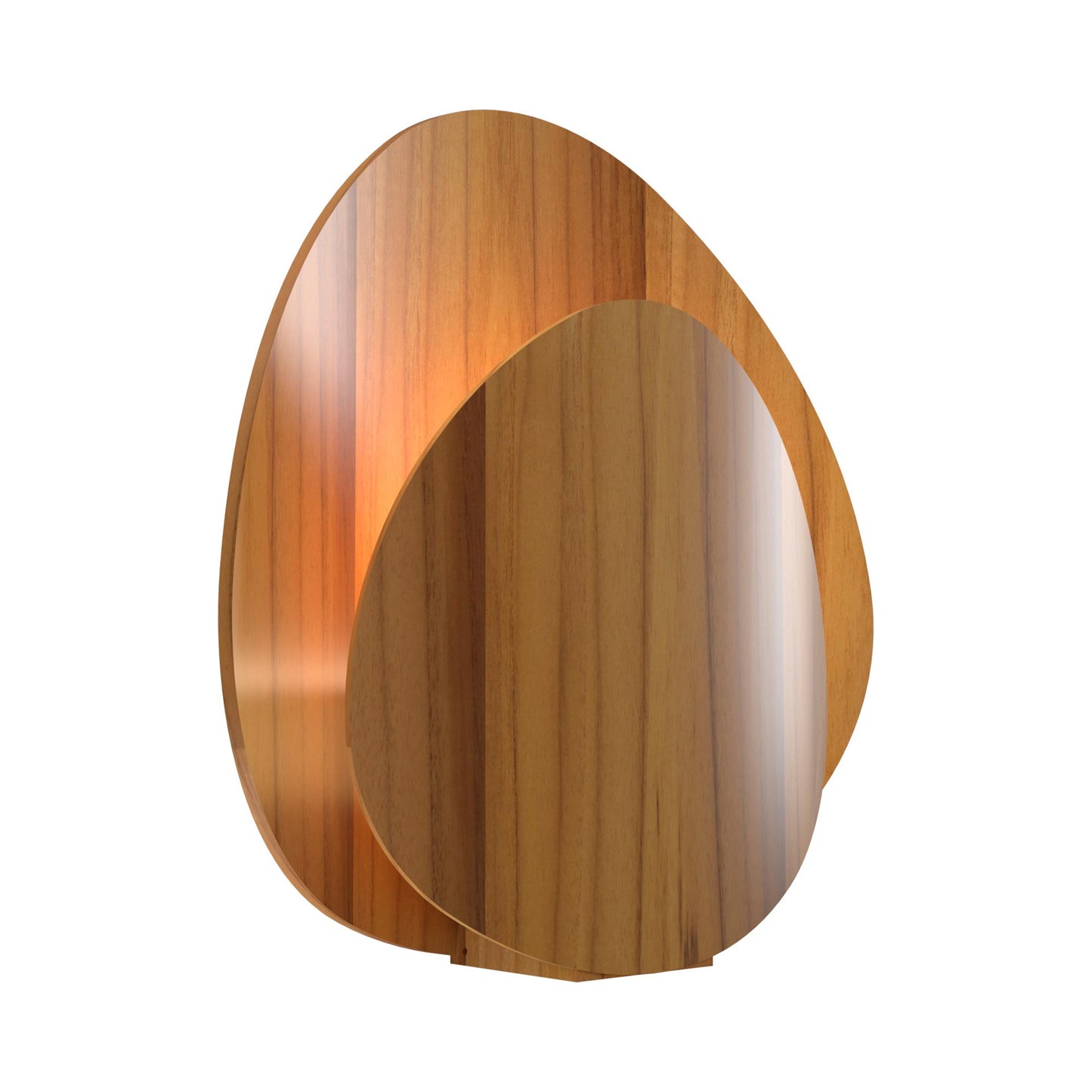 Leaf Table Lamp in Teak.