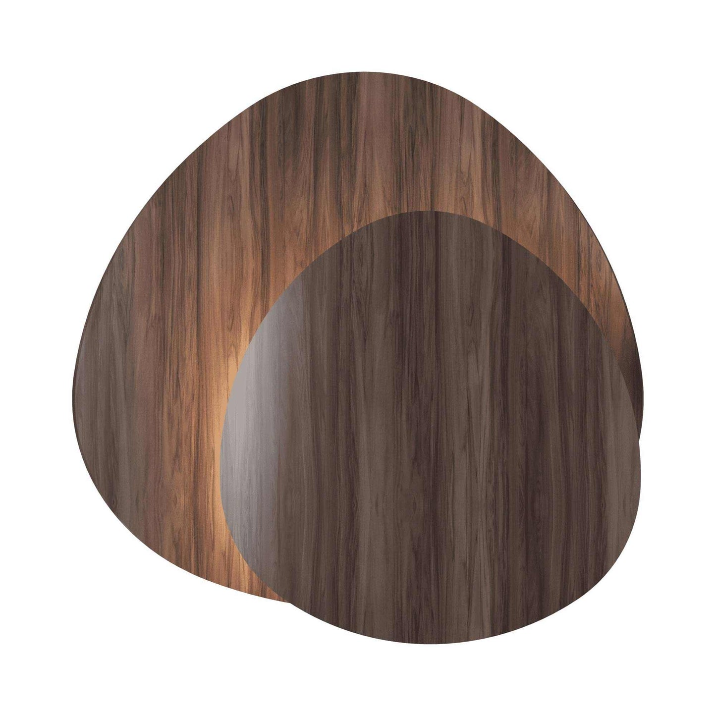 Leaf Wall Light in American Walnut.