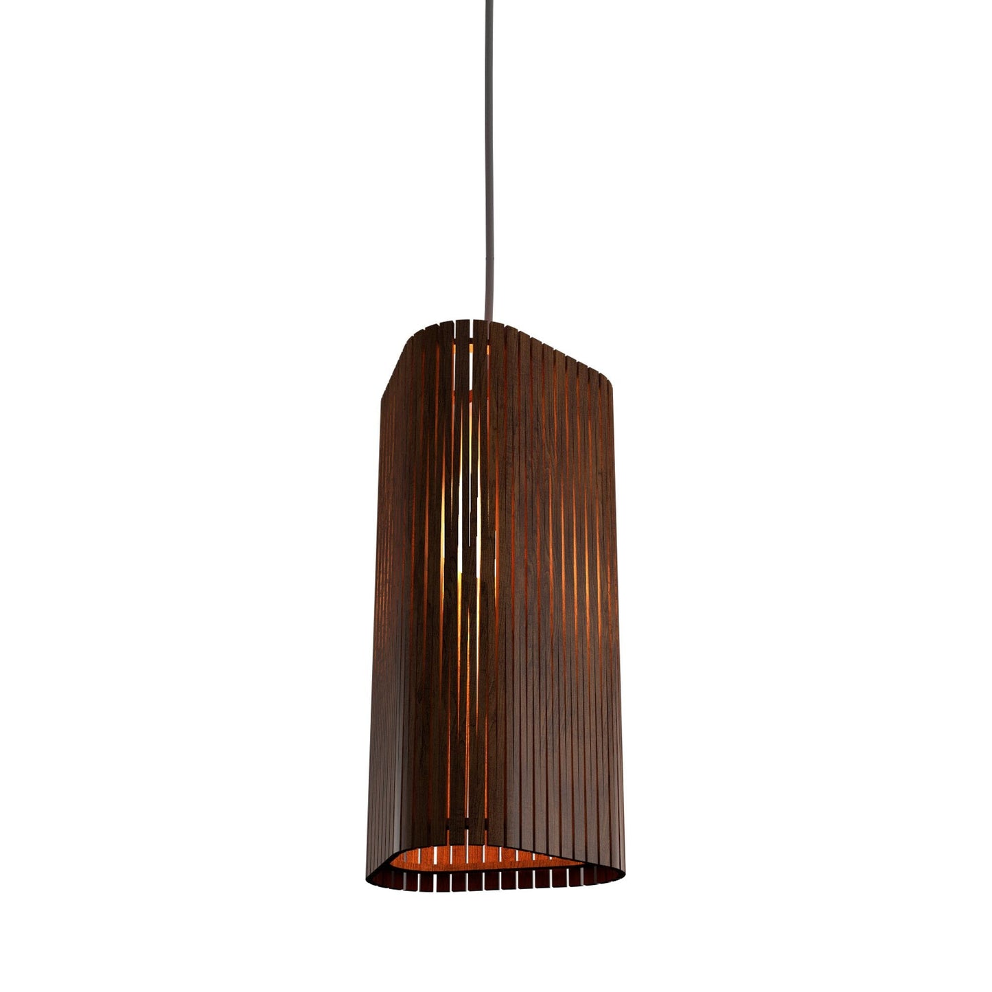 Living Hinges 14 Pendant Light in Imbuia (11.81-Inch).