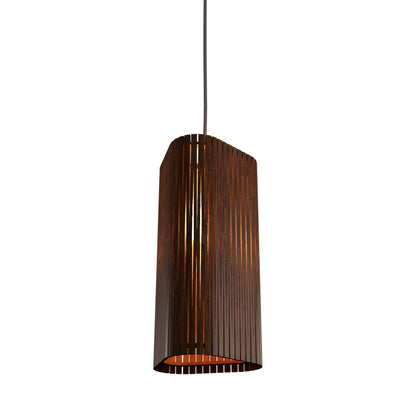 Living Hinges 14 Pendant Light in Imbuia (11.81-Inch).