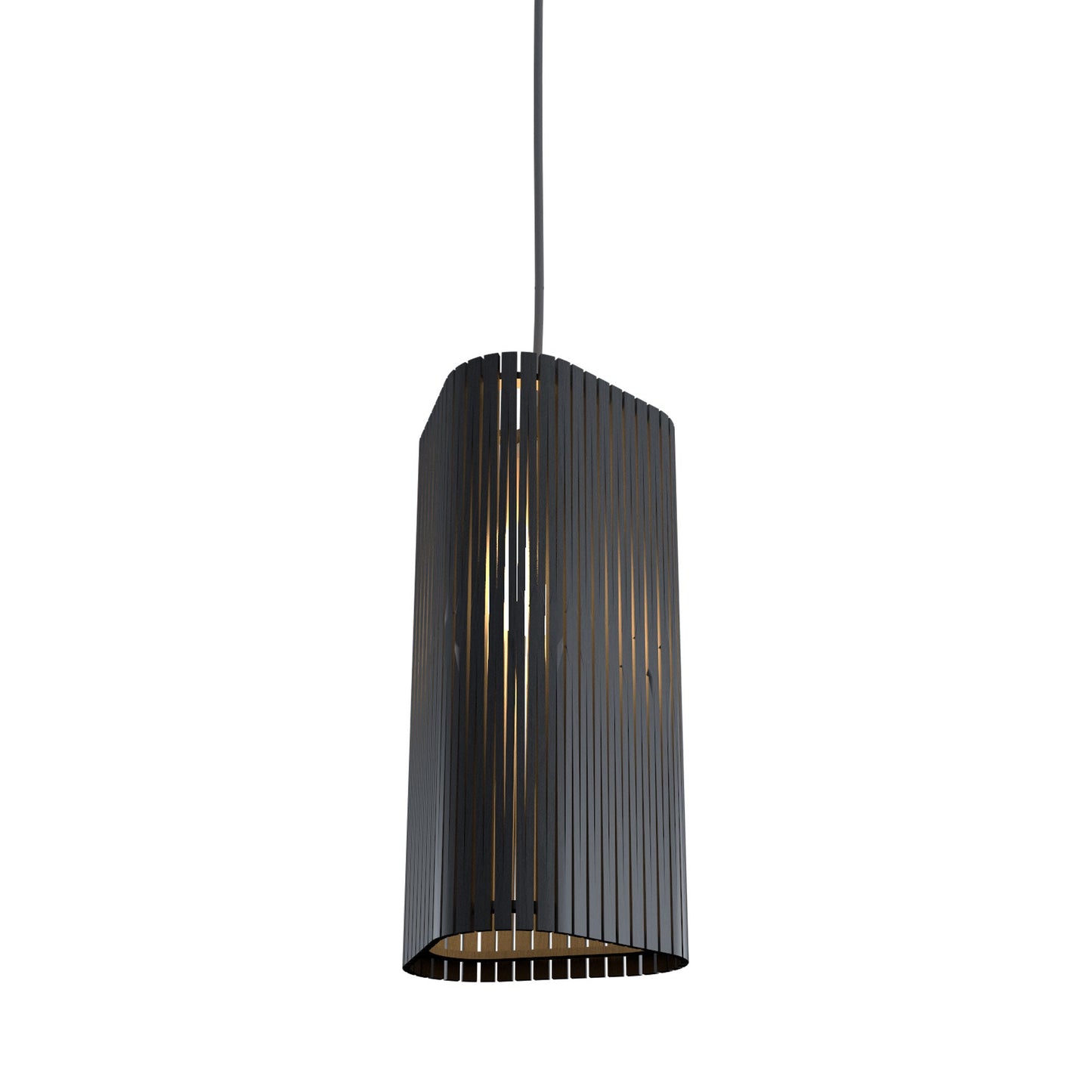 Living Hinges 14 Pendant Light in Organic Lead Grey (11.81-Inch).