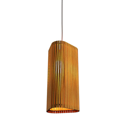 Living Hinges 14 Pendant Light in Teak (11.81-Inch).